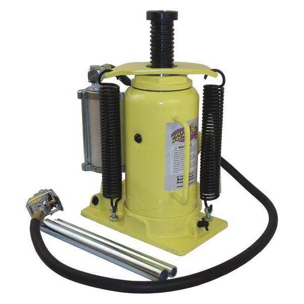 Bottle Jack, Air/Hydraulic, 20 tons