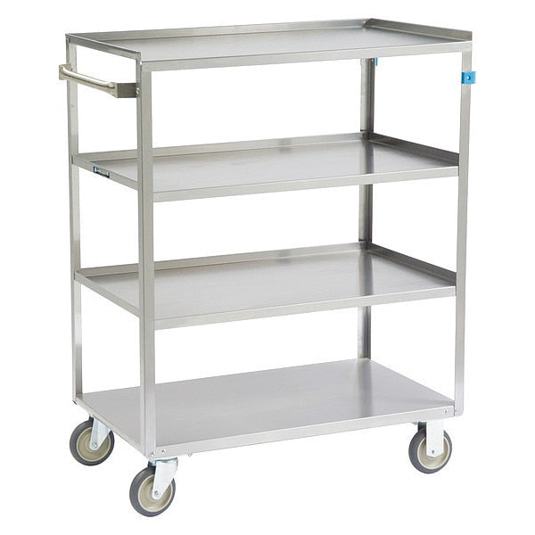 Stainless Steel 4-Shelf Linen Cart, 500 lb Capacity-21
