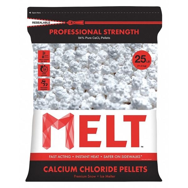 Calcium Chloride Pellets Ice Melt, 25 lb.