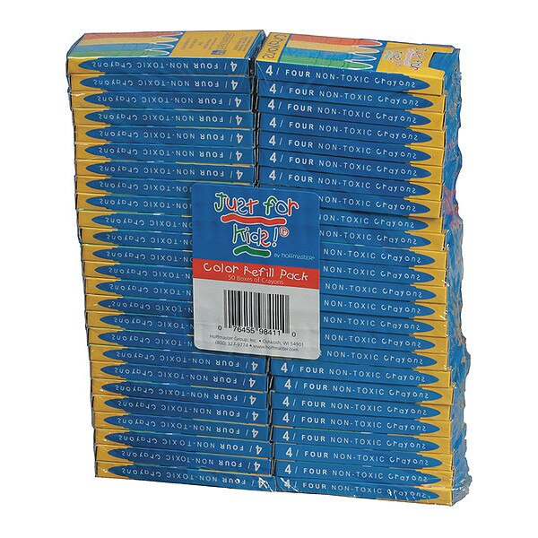 Round Crayons, Boxed, PK4