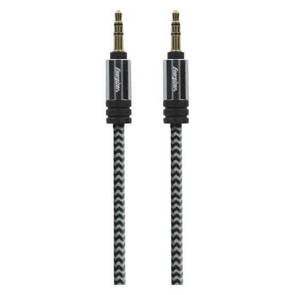 Nylon Braided, Auxiliary Audio, Cable, 8ft.