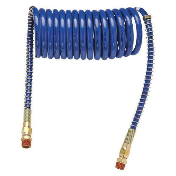 Coiled Airline, 15ft., 12 Leads, Blue