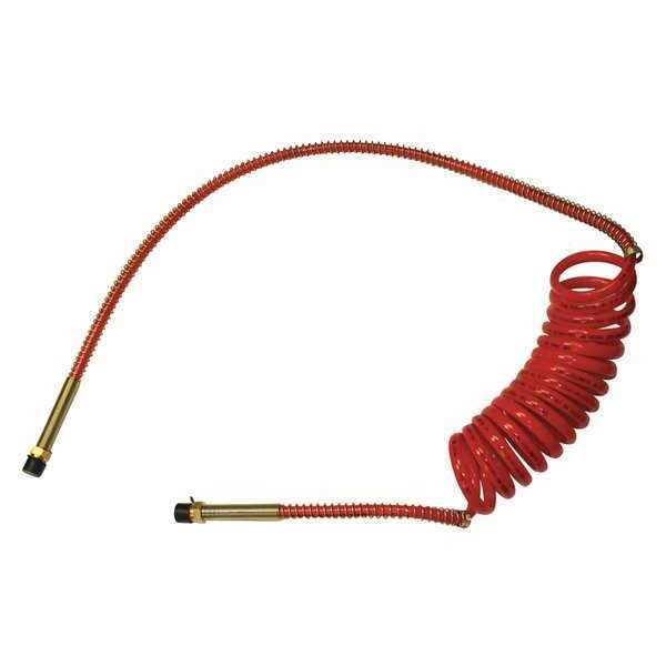 Coiled Airline, 15ft., 12 and 40 Leads, Red