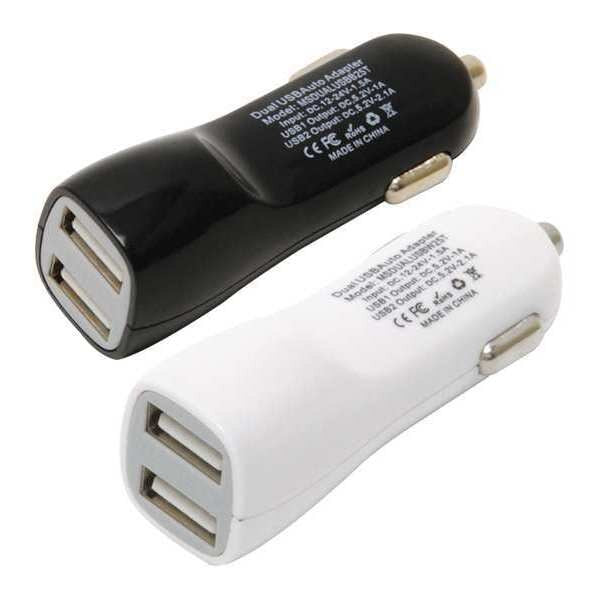 Dc USB Dual, Black/White