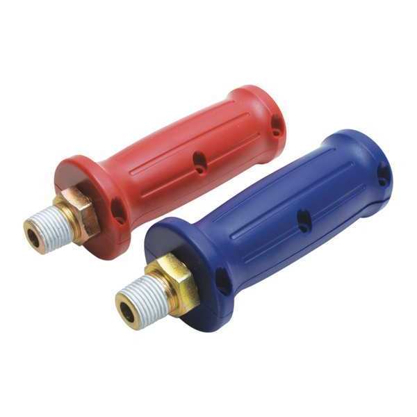 Air Hose, Disconnect Grips, Red/Blue