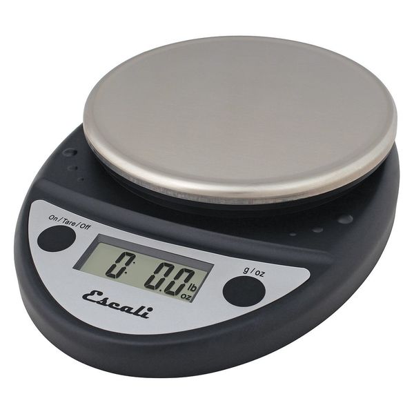 Scale, Digital, Round, 11 lb./5kg, Black