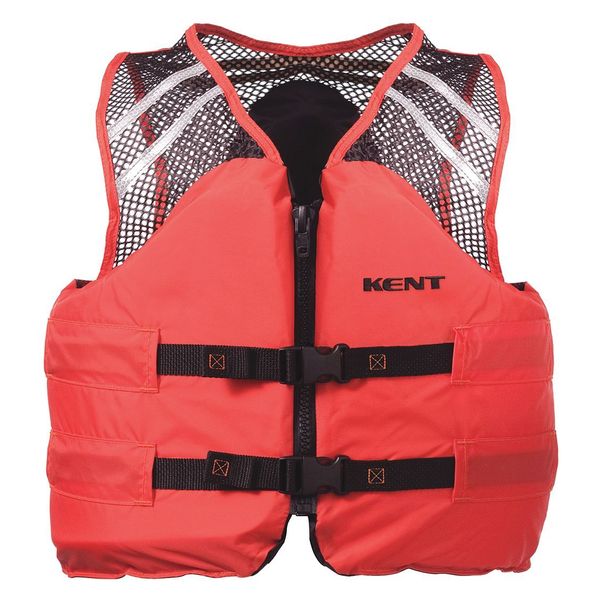 Mesh Classic Vest, Orange, XL