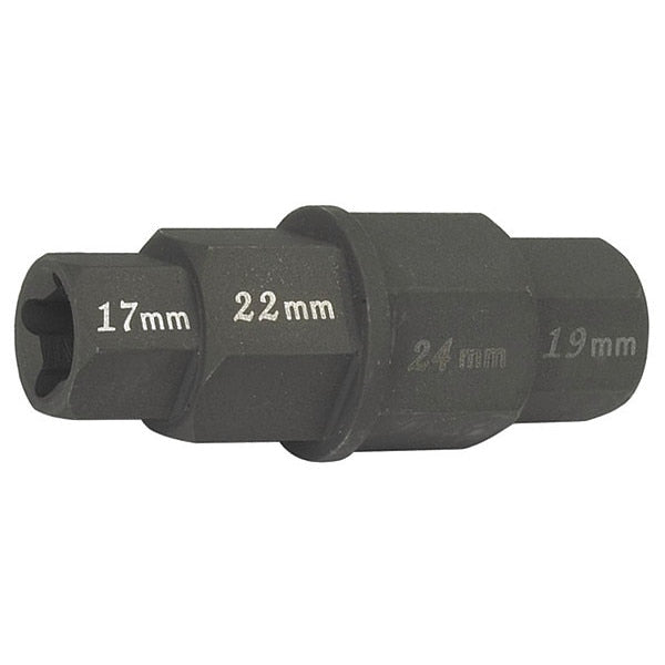 Metric 4-In-1 Hex Key, 17 mm, 19 mm, 22 mm, 24 mm Tip Size