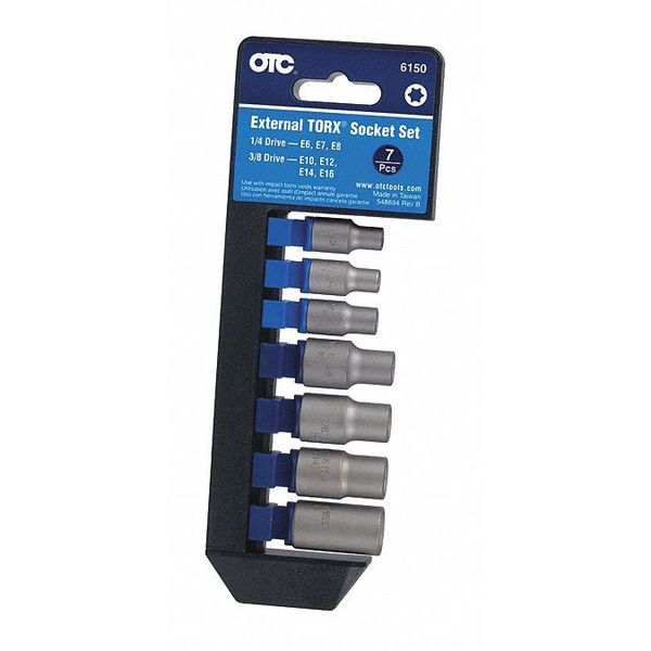 External Torx Socket Set, 7pcs.