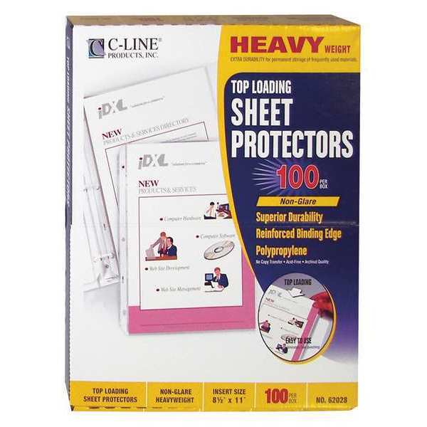 Page Protector, Poly, 11 x 8.5