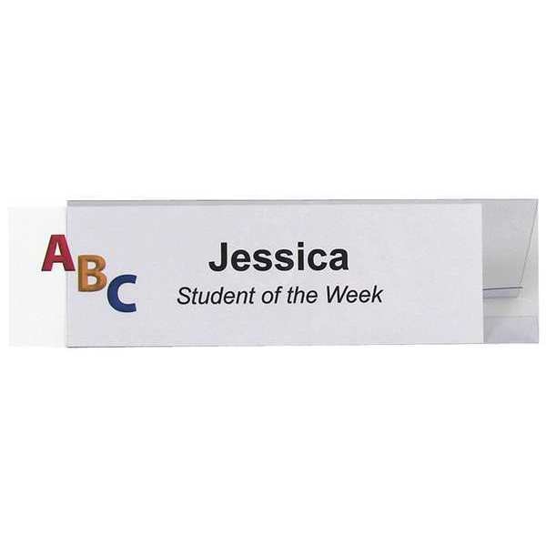 Name Tent Holder, Med, Rigid, 2.5x8.5