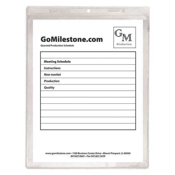 Shop Ticket Holder, Clear, 9 x 12