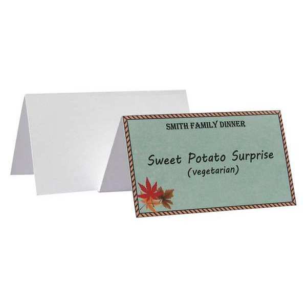 Name Tent Cardstock, White, PK160