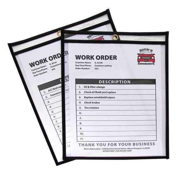 Shop Ticket Holders, Clear, 8 1/2x11