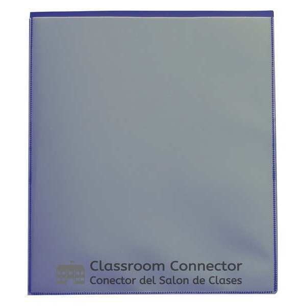 Classroom Connector Folders, Blue, PK25