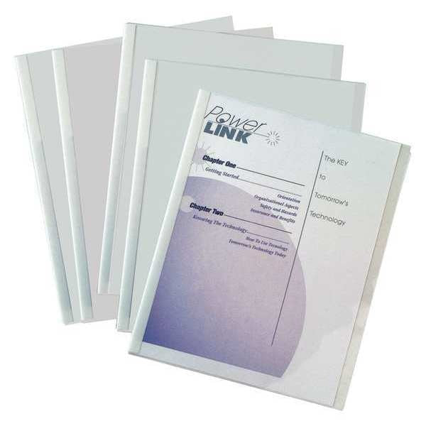 Report Covers, Binding Bars, Clear, PK50