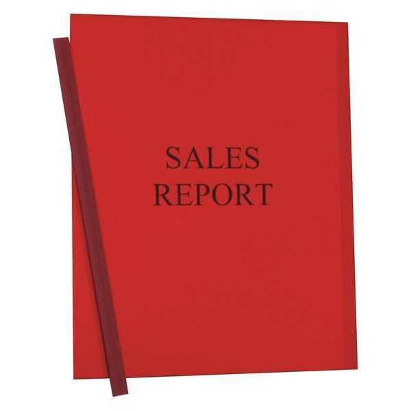 Report Cover, Binding Bar, Red, PK50