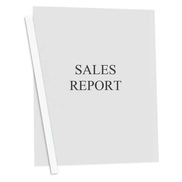 Report Cover, Binding Bar, Clear, PK50