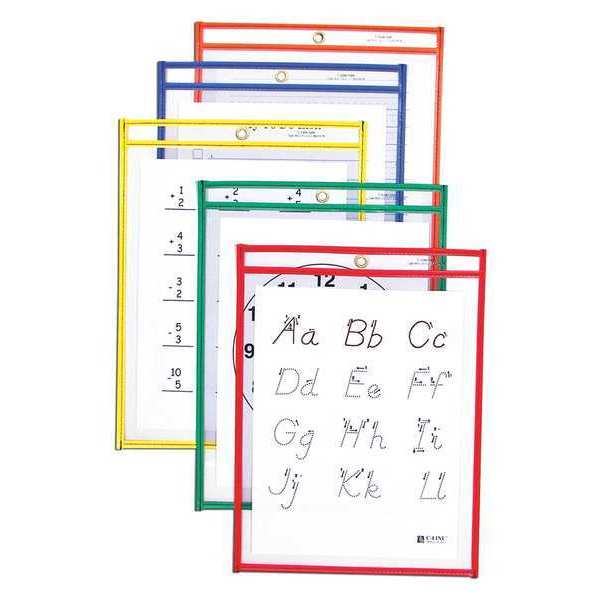 Reusable Dry Erase Pocket 9x12
