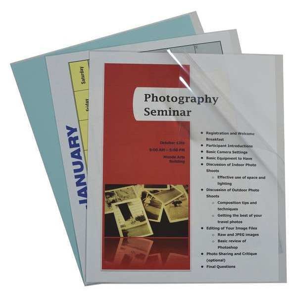 Report Cover, Vinyl, Clear, PK100