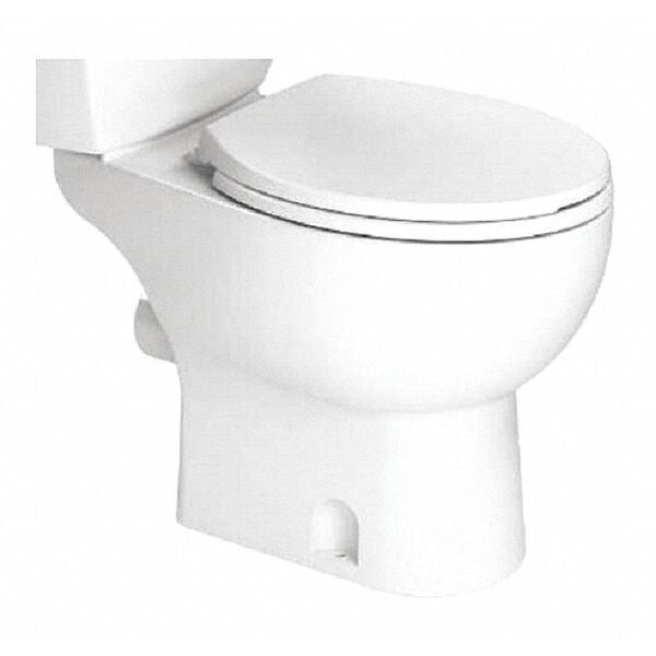 Toilet Bowl, Floor Mount, Round, White