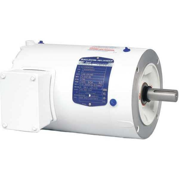 Washdown Motor, 2 HP, 1755 rpm, 3-Phase