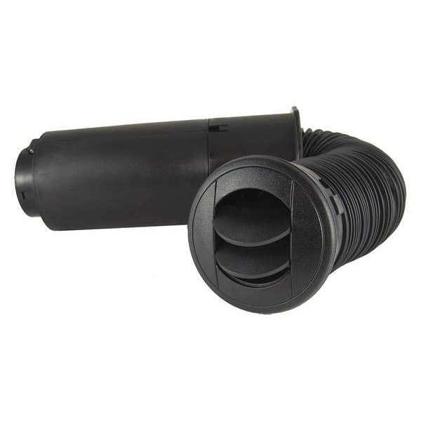 Heater Tube, w/Adjustable Louver, 4