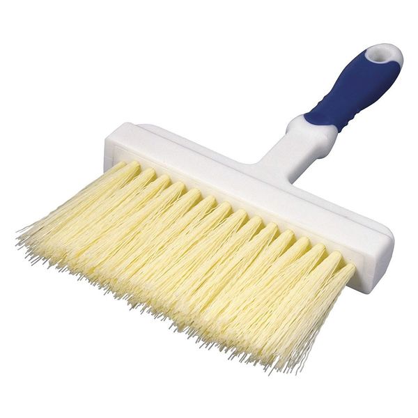 Pasting Brush, 6 in, 3 in L Brush, Polypropylene, Rubber