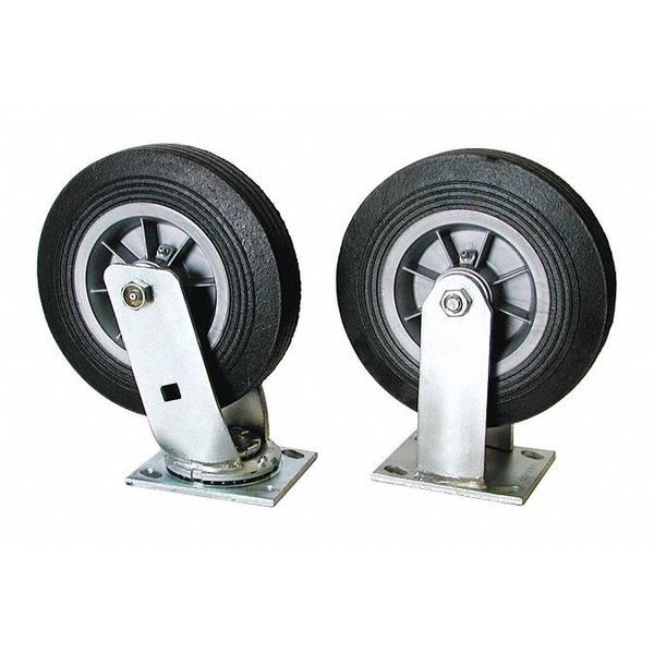 Wheel Kit, Solid Rubber, 8
