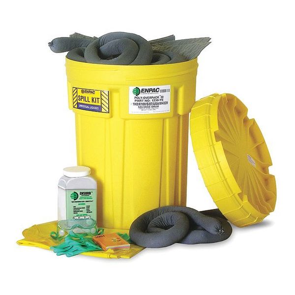 Salvage Drum Spill Kit, Universal, 30 gal.