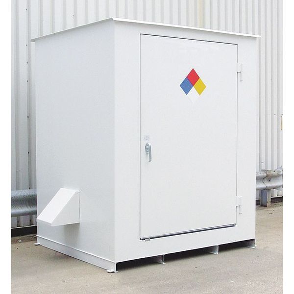 Hazmat Storage Locker, 6 Drum, 118x70x98