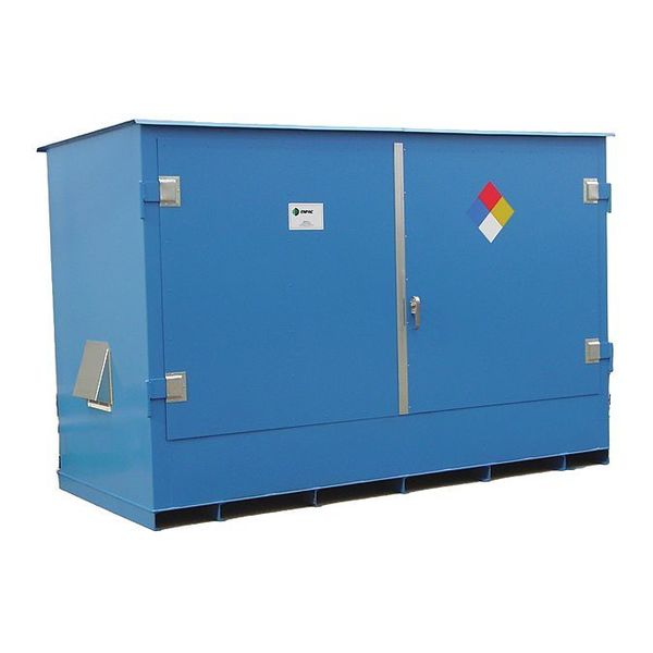 Double IBC HazMat Storage Locker, 153x70x88