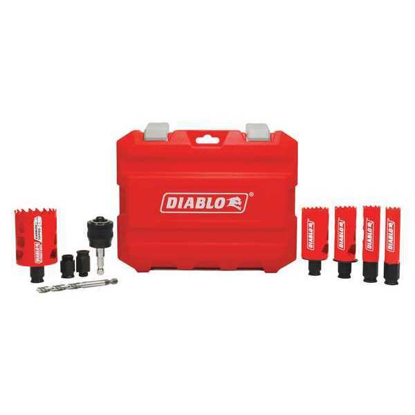 Holesaw Set, General Purpose, 9 pcs.