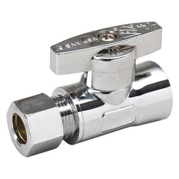 Compressn Straight Stop 3/8 Fip x 3/8 Od PK12