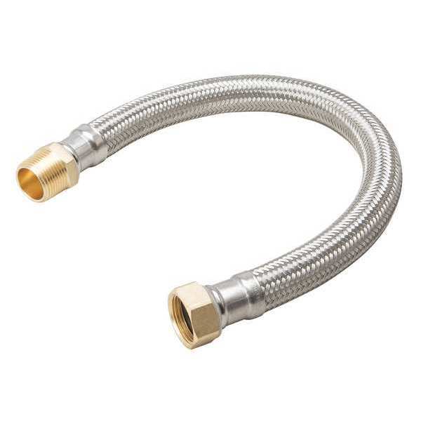 Water Heater Connect, 18 Ss 3/4 Mip x 3/4 Fip PK8