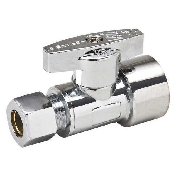 Comp Angle Stop Valve 1/2 Fip x 3/8 Od PK16