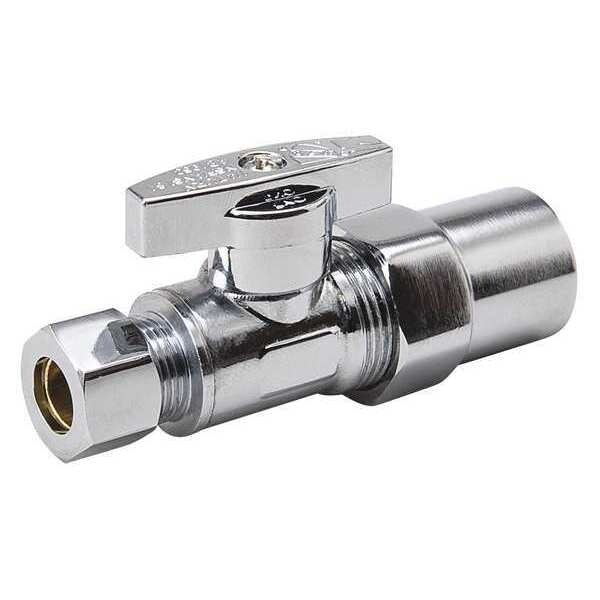 Comp Straight Stop 1/2 Solvent x 3/8 Od PK10