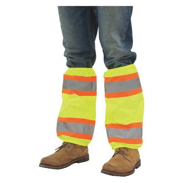 Leg Gaiters, Contrasting Trim, Hi-Viz, Lime