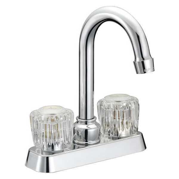 Bar Faucet, 2 Round Acrylic Handles PK6