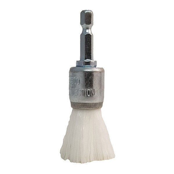 End Brush, White, 3/4