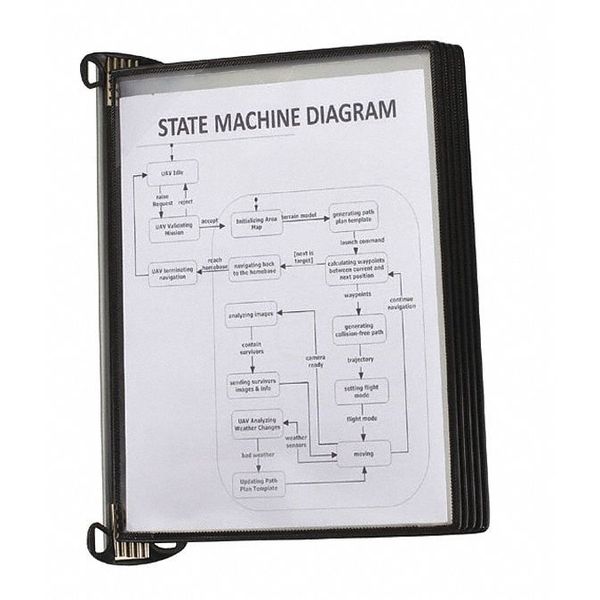 T-Pro Magnetic Wall Unit, 5 Pockets, Blk