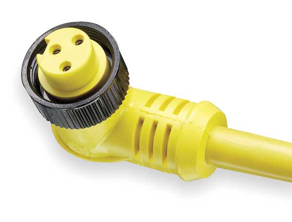Cordset, 3 Pin, Receptacle, Female