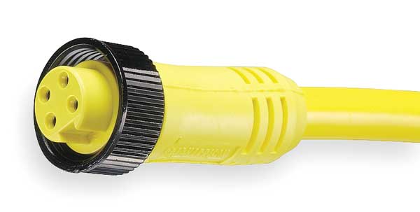 Cordset, 4 Pin, Receptacle, Female