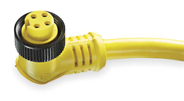 Cordset, 4 Pin, Receptacle, Female