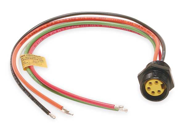 External Thread Receptacle, 5, Female, 8A