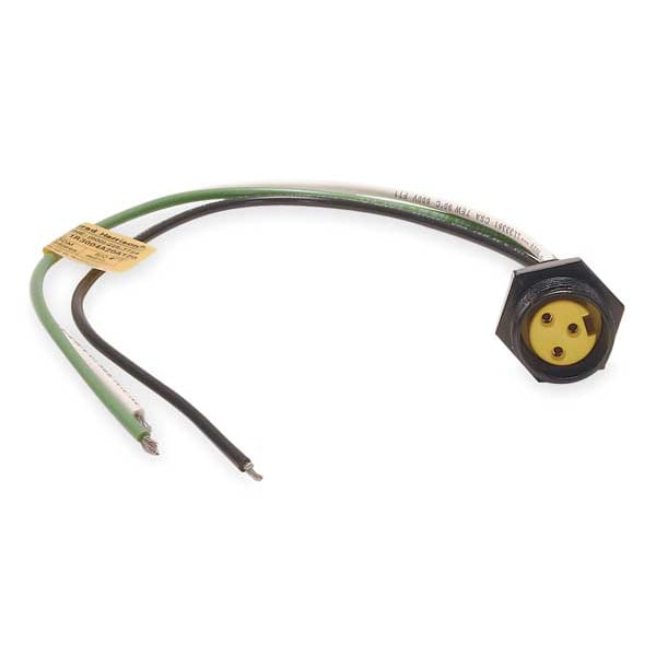 External Thread Receptacle, 3, Female, 13A