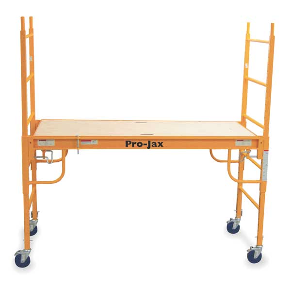 Scaffold Tower, Steel, 1,000 lb Load Capacity, 2 to 4 ft Platform Height