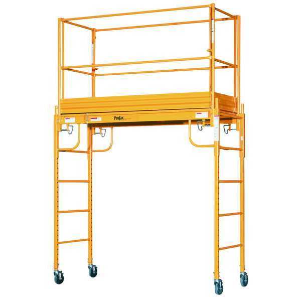 Scaffold Tower, Steel, 1,000 lb Load Capacity, 2 to 6 ft Platform Height
