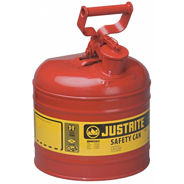 2 gal. Red Steel Type I Safety Can for Flammables