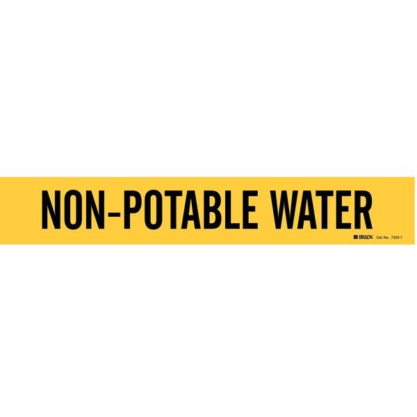 Pipe Mrkr, Non-Potable Water, 2-1/2to7-7/8, 7203-1